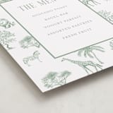 "Safari Toile" - Baby Shower Bar Signs in Palm by Jenna Holcomb - Detail