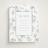 "Safari Toile" - Baby Shower Bar Signs in Palm by Jenna Holcomb - Front
