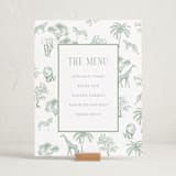 "Safari Toile" - Baby Shower Bar Signs in Palm by Jenna Holcomb - In Use
