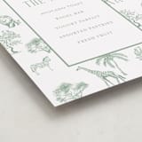 "Safari Toile" - Baby Shower Bar Signs in Palm by Jenna Holcomb - Detail
