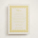 "Scalloped Gingham" - Baby Shower Bar Signs in Lemonade by Brianne Larsen - Front