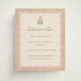 "Botanical maximalism" - Baby Shower Bar Signs in Poppy by Creo Study - Front