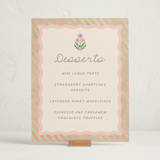 "Botanical maximalism" - Baby Shower Bar Signs in Poppy by Creo Study - In Use