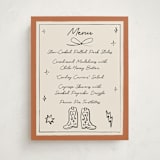 "El Ranchero" - Baby Shower Bar Signs in Rust by Ani Somi - Front