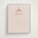 "Little Circus" - Baby Shower Menu Signs in Mustard by Rina Ozum - Front