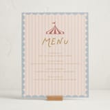 "Little Circus" - Baby Shower Menu Signs in Mustard by Rina Ozum - In Use
