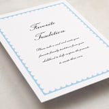 "Sweetly Scalloped" - Baby Shower Party Signs in Sky by Catherine Culvenor - Detail