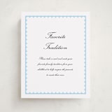 "Sweetly Scalloped" - Baby Shower Party Signs in Sky by Catherine Culvenor - Front
