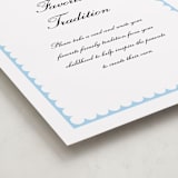 "Sweetly Scalloped" - Baby Shower Party Signs in Sky by Catherine Culvenor - Detail