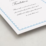 "Sweetly Scalloped" - Baby Shower Party Signs in Sky by Catherine Culvenor - Detail