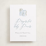 "Botanical Blocks" - Baby Shower Party Signs in Baby Blue by Itsy Belle Studio - Front