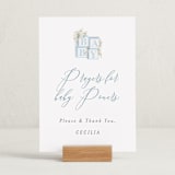 "Botanical Blocks" - Baby Shower Party Signs in Baby Blue by Itsy Belle Studio - In Use