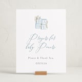 "Botanical Blocks" - Baby Shower Party Signs in Baby Blue by Itsy Belle Studio - In Use