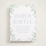 "Wisteria" - Baby Shower Party Signs in Periwinkle by Kristen Smith - Front