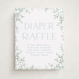 "Wisteria" - Baby Shower Party Signs in Periwinkle by Kristen Smith - Front