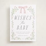 "Dainty Garden" - Baby Shower Party Signs in Blush by Paper Raven Co. - Front