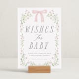 "Dainty Garden" - Baby Shower Party Signs in Blush by Paper Raven Co. - In Use