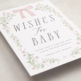 "Dainty Garden" - Baby Shower Party Signs in Blush by Paper Raven Co. - Detail