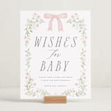 "Dainty Garden" - Baby Shower Party Signs in Blush by Paper Raven Co. - In Use