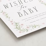 "Dainty Garden" - Baby Shower Party Signs in Blush by Paper Raven Co. - Detail