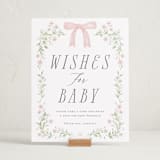 "Dainty Garden" - Baby Shower Party Signs in Blush by Paper Raven Co. - In Use