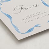 "Vintage Bow" - Baby Shower Party Signs in Baby Blues by Lehan Veenker - Detail