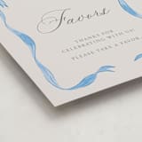 "Vintage Bow" - Baby Shower Party Signs in Baby Blues by Lehan Veenker - Detail