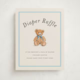 "Antique Teddy Bear" - Baby Shower Party Signs in Frost by Becky Nimoy - Front