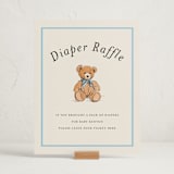 "Antique Teddy Bear" - Baby Shower Party Signs in Frost by Becky Nimoy - In Use