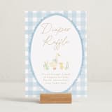 "Vintage goose" - Baby Shower Party Signs in Sky by Creo Study - In Use