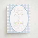 "Vintage goose" - Baby Shower Party Signs in Sky by Creo Study - Front