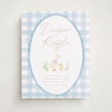 "Vintage goose" - Baby Shower Party Signs in Sky by Creo Study - Front
