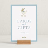 "Pram" - Baby Shower Party Signs in Sky by Sarah Knight - In Use