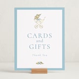 "Pram" - Baby Shower Party Signs in Sky by Sarah Knight - In Use