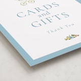 "Pram" - Baby Shower Party Signs in Sky by Sarah Knight - Detail