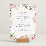 "Timeless Blooms" - Baby Shower Party Signs in Peony by Susan Moyal - In Use