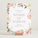 "Timeless Blooms" - Baby Shower Party Signs in Peony by Susan Moyal - In Use