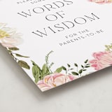 "Timeless Blooms" - Baby Shower Party Signs in Peony by Susan Moyal - Detail