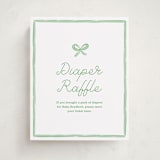 "Polka Dot Frame" - Baby Shower Party Signs in Strawberry by Erin German - Front