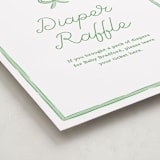 "Polka Dot Frame" - Baby Shower Party Signs in Strawberry by Erin German - Detail