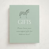 "Safari Toile" - Baby Shower Party Signs in Palm by Jenna Holcomb - Front