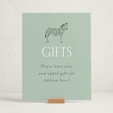 "Safari Toile" - Baby Shower Party Signs in Palm by Jenna Holcomb - In Use