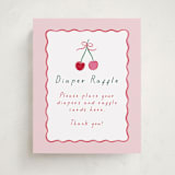 "Cherry Sweet" - Baby Shower Party Signs in Cherry Pie by Erin German - Front
