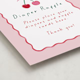 "Cherry Sweet" - Baby Shower Party Signs in Cherry Pie by Erin German - Detail