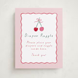 "Cherry Sweet" - Baby Shower Party Signs in Cherry Pie by Erin German - Front
