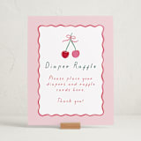"Cherry Sweet" - Baby Shower Party Signs in Cherry Pie by Erin German - In Use