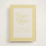 "Scalloped Gingham" - Baby Shower Party Signs in Lemonade by Brianne Larsen - Front