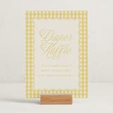 "Scalloped Gingham" - Baby Shower Party Signs in Lemonade by Brianne Larsen - In Use