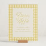 "Scalloped Gingham" - Baby Shower Party Signs in Lemonade by Brianne Larsen - In Use