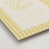 "Scalloped Gingham" - Baby Shower Party Signs in Lemonade by Brianne Larsen - Detail